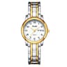 Women's Stainless Steel Quartz Watch with Calendar and Week Display