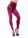 Women's High Waist Denim Print Stretch Leggings for Casual Wear