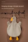 Cartoon Goose Hand Towel Hanging Quick-Drying Absorbent Towel for Kitchen and Bathroom