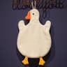 Cartoon Goose Hand Towel Hanging Quick-Drying Absorbent Towel for Kitchen and Bathroom