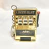 Mini Slot Machine Keychain Zinc Alloy Fruit Machine Charm for Keys and Bags