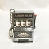 Mini Slot Machine Keychain Zinc Alloy Fruit Machine Charm for Keys and Bags