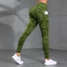 Women's High Waist Camouflage Print Leggings with Pockets for Workouts