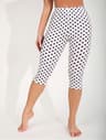 Women's High Stretch Capri Yoga Leggings with Polka Dot Print