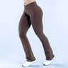 Womens HighWaisted Flared Leggings With Crossover Waist And BootyLifting Fit 4