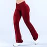 Womens HighWaisted Flared Leggings With Crossover Waist And BootyLifting Fit 8