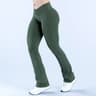 Womens HighWaisted Flared Leggings With Crossover Waist And BootyLifting Fit 11
