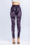 Women's High Waisted Denim Print Leggings with Stretchy Booty Lifting Fit