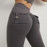 Women's High Waist Seamless Yoga Leggings with Pockets and Stretch Fit