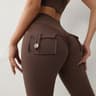 Women's High Waist Seamless Yoga Leggings with Pockets and Stretch Fit