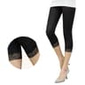 Women's Lace Trim Capri Leggings – High Stretch Seamless Summer Pants