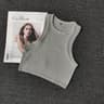 Women's Seamless Push Up Tank Top with Striped Y2K Style