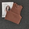 Women's Seamless Push Up Tank Top with Striped Y2K Style