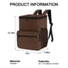Insulated Food Delivery Backpack Large Capacity Portable Cooler Bag 6