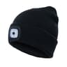 Rechargeable LED Light Beanie Hat Warm Cotton Knit Winter Cap for Men and Women