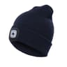 Rechargeable LED Light Beanie Hat Warm Cotton Knit Winter Cap for Men and Women