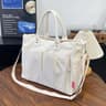 Womens Corduroy Tote Bag With Zipper Closure And Interior Pockets 7