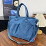 Womens Corduroy Tote Bag With Zipper Closure And Interior Pockets 9
