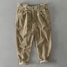Men's Baggy Corduroy Pants, Thick Heavy Casual Trousers for Autumn Winter