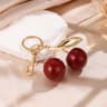 Cherry Charm Keychain Pendant For Bags Keys  Everyday Accessories 5