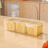 1 Set Of Kitchen Refrigerator Accessories With A Lid Food Storage Container With 3 Transparent Squa 6