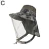 Mosquito Net Sun Hat UV Protection Fishing And Camping Wide Brim Outdoor Hat Mesh Face Mask 7