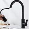 Modern Stainless Steel Pull Out Kitchen Faucet With Swivel High Arc Single Hole Design 6