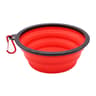 Portable Dog Water Bottle  Travel Dog Bowl Silicone Pet Feeder With Carabiner 4