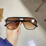 Vintage Oversized Square Sunglasses Designer Style Unisex Shades 9