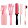 Curly Hair Detangling Hair Brush Set With Scalp Massage Tools Piece Kit 9