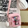 Crossbody Bag With Transparent Pocket Mini Korean Style Ita Shoulder Bag 2