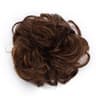Chic Rose Bun Hair Scrunchie - Quick Styling, Durable Synthetic, Easy Maintenance, Ideal for Daily Wear Caramel brown