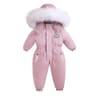 Warm Plus Velvet Winter Ski Suit Baby Jumpsuit Boy Overalls Kids Toddler Girl Clothes Children Clot 4