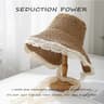 Elegant Lace Bow Womens Straw Sun Hat – Foldable Wide Brim Beach Hat