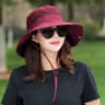 Women's Wide Brim Sun Hat with Neck Flap – Breathable UV Protection Hat for Hiking, Fishing, and Beach Travel