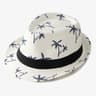 Coconut Tree Print Straw Jazz Hat For Men 3