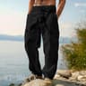 Mens Cotton Linen Trousers