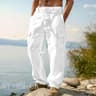 Mens Cotton Linen Trousers