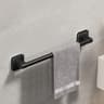 Self Adhesive Bathroom Towel Holder No Drilling Modern Black  White Towel Rack For Easy Installatio 5