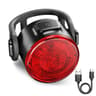 Rechargeable LED Bicycle Tail Light USB Powered Waterproof Safety Warning Lamp For Front  Rear 6
