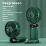 Portable USB Handheld  Neck Fan With LED Display And Phone Stand 3