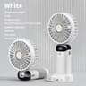 Portable USB Handheld  Neck Fan With LED Display And Phone Stand 0