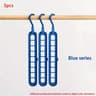 Space Saving Plastic Foldable Hangers Heavy Duty Clothes Organizer For Closet  Wardrobe 5