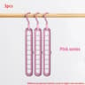 Space Saving Plastic Foldable Hangers Heavy Duty Clothes Organizer For Closet  Wardrobe 9
