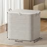 Large Capacity Closet Organizer Storage Bag Non Woven Fabric Zippered Ideal For Quilts Clothing  To 3