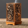 Square Vertical Incense Burner Small Xiangyun Alloy Incense Holder Indoor Aromatherapy Home Ornament