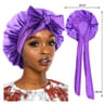 New Satin Sleeping Cap For Women Stretchy Silk Nightcap For Hair Care  Shower 3