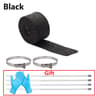 High Temp Stove Pipe Heat Shield Wrap With Clamps Fiberglass Fireproof Tape Protector 7
