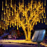 Solar Powered Meteor Shower Lights 200 LED Outdoor Christmas Lights For Garden Patio And Trees 0