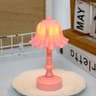Pleated Shell Flower LED Table Lamp Battery Powered Modern Night Light For Bedroom Desk Dining Room 0